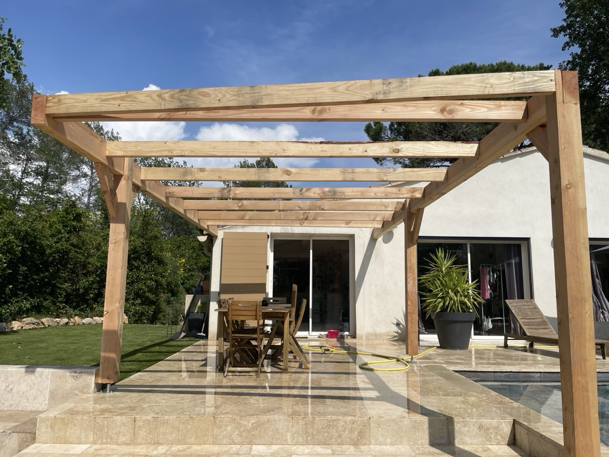 Pergola encastrée